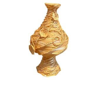 Unique Hand Woven Small Vase Basket, New